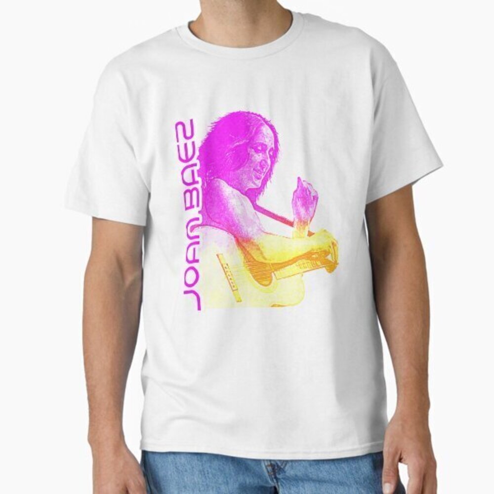 Joan Baez White Unisex Shirt